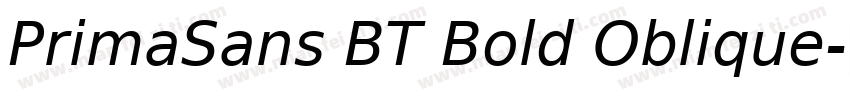 PrimaSans BT Bold Oblique字体转换